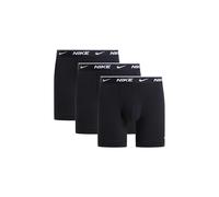 Set di 3 boxer lunghi Everyday in cotone elasticizzato Nero XL Tinta unita