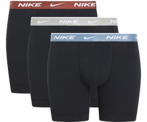 Nike Boxer Brief 3PK Intimo, Blk-Mrs Stn/Gry HTHR/SMKY BLE WB, S Uomo