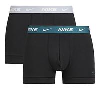 Nike Boxer da Uomo in Dri-Fit, Trunk 2PK, Confezione da 2 Pezzi (S, Black/Wolf Grey WB/Geode Teal WB)