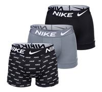 Nike Boxer Uomo Pantaloncini, 3er Pacco - Costume, Dri-Fit Micro, Logo Colorato