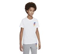 Nike Boy's Top B NSW Si Graphic Tee, White, FJ5391-100, M