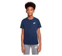 Nike Boy's Top K NSW Tee EMB Futura, Midnight Navy/White, AR5254-411, L