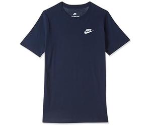 Nike Boy's Top K NSW Tee EMB Futura, Midnight Navy/White, AR5254-411, XL