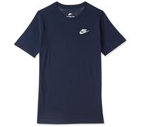 Nike Boy's Top K NSW Tee EMB Futura, Midnight Navy/White, AR5254-411, XS