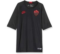 Nike Breathe A.S. Roma Strike, Maglietta Unisex Bambini, Black/Anthracite/Team Crimson, XS