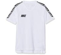 Nike Breathe Squad Top Short-Sleeve 19, Maglietta Calcio Bimbo, White/Black/Black, XS