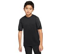 Nike Breathe Strke T-Shirt, Maglietta da Ragazzo. Bambino, Nero/Nero/Antracite/Nero, L