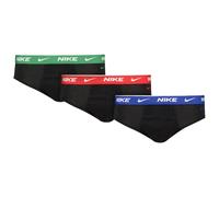 Nike Brief 3PK Intimo, Blk-Stadium Green/GR/Uni Red WB, L Uomo