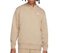 NIKE BV2662-206 M NSW Club CRW BB Maglia Lunga Rattan/White S