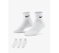 Nike Ankle 3 Pack Medium Unisex - Calze Bianco - Taglia 38-42 White 38-42