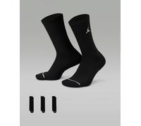 Nike Calze Unisex Jordan di Media Lunghezza (3 paia) - 010 (Nero/Bianco)