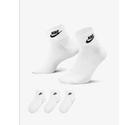 Nike Calze Unisex Sportswear Everyday Essential (3 paia) - 101 (Bianco/Nero)