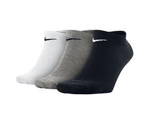 Nike calzini cortissimi Uomo, pacco da 3, Grigio, Nero, Bianco, 46-50 (XL)