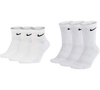 NIKE Everyday Cushioned Training Crew Socks (3 Pack) Bianco 35-38