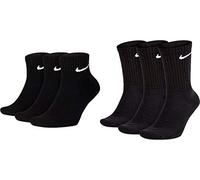 Nike Everyday Cushioned Training Cr - calzini lunghi S Black unisex Dri-Fit