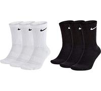 Nike Calzini “U NK Everyday Cush Crew”, di colore bianco, nero e grigio, in confezione da 3 paia bianco nero 38-42