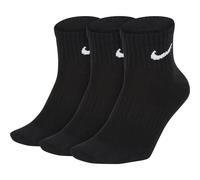 Nike Training - Everyday Lightweight - Confezione da 3 paia di calzini leggeri alla caviglia neri-Nero S