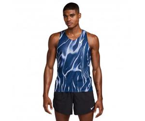 Nike Canotta Running Aeroswift Aop Coastal Blue Uomo XL