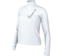 Nike Capo Midlayer da Running con Zip A metà Lunghezza Dri-Fit Swoosh - Donna, White, HJ2225-100, XL