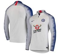 Nike CFC M Vprknit Strke Dril Maglia A Maniche Lunghe, Uomo, White/White/Rush Blue/Rush Blue, L