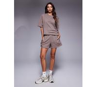 Nike - Chill - Pantaloncini marroni a vita alta-Marrone XL