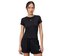 Nike Chll Knt MD CRP T-Shirt, Black/White, S Donna