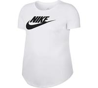 Nike CJ2301 Sportswear Essential T-Shirt Donna White/Black 2X