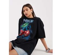 Nike - Classic - T-shirt oversize nera con grafica con ciliegie-Nero XS