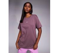 Nike Classic - T-shirt oversize viola scuro-Marrone M