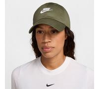 Berretto da tennis Nike Club Unstructured Futura Wash - medium olive/white - Verde (M/L)