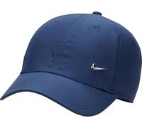 Berretto da tennis Nike Dri-Fit Club Unstructured Metal Swoosh Cap - midnight navy/metallic silver L//XL