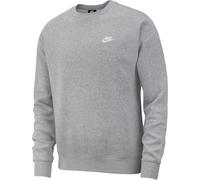 Nike Club CRW BB Felpa Felpa da Uomo, Uomo, Dk Grey Heather/White, M