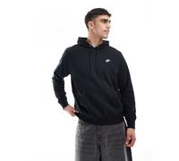 Nike Club Ft Felpa con Cappuccio da Uomo Black/Black/White S