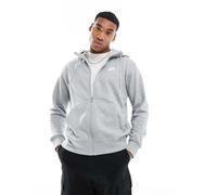 Nike M NSW Club, Felpa Uomo, Dk Grey Heather Matte Silver White, 2XL