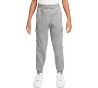 Nike Club+ FLC Pantaloni per Bambini Dk Grey Heather/Base Grey/Whit 7/8 Anni