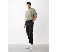 Nike Club - Joggers in pile con fondo elasticizzato neri-Nero S