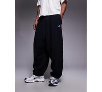 Nike Club - Joggers oversize in spugna neri-Nero S