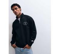 Nike Club NCC felpa con logo e zip corta nera-Nero 2XL