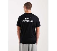 Nike - Club Official - T-shirt nera con stampa sul retro-Nero M