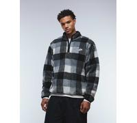 Nike - Club - Pile nero a quadri con zip corta M