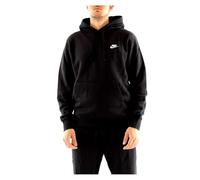 Nike Club Pullover BB Felpa con Cappuccio da Uomo Black/Black/White XL