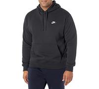 Nike Club Pullover BB Felpa con Cappuccio da Uomo Black/Black/White XL