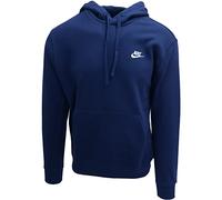 Nike Club Pullover BB Felpa con Cappuccio da Uomo Midnight Navy/Midnight Navy/Wh S