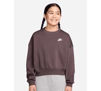 Nike - Girl's Club Fleece Boxy Crew-Neck Sweatshirt - Maglione M variopinto