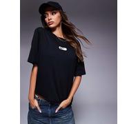 Nike Club - T-shirt nera oversize con logo Nike-Nero L