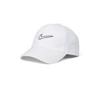 NIKE Club Unstructured Swoosh cap Cappellino da Baseball, Bianco/Bianco, S-M Unisex-Adulto