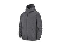 Nike Club19 Full-Zip, Felpa con Cappuccio Unisex Bambini, Charcoal Heathr/Anthracite White, XS