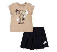 Nike COMPLETO BIMBA FLORAL SKORT SET 16L814 (BEIGE, 18 MONTHS)