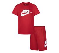 Nike COMPLETO BIMBO CLUB TEE E SHORT SET 56L596 (ROSSO, 6 MONTHS)