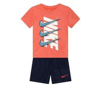 Nike Completo T-Shirt e Shorts da Bambini Dri-FIT Rossa Taglia 4-5 A Codice 86K445-U90
